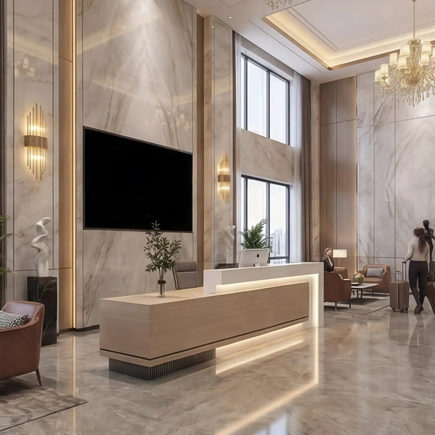 Elyra · Front Reception Desk by Arc Grove
