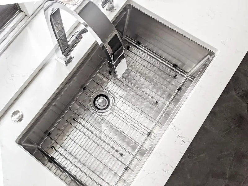 Zeek 32" Undermount / Drop-In Single Bowl Workstation Kitchen Sink ZH-LD32 by ZEEK