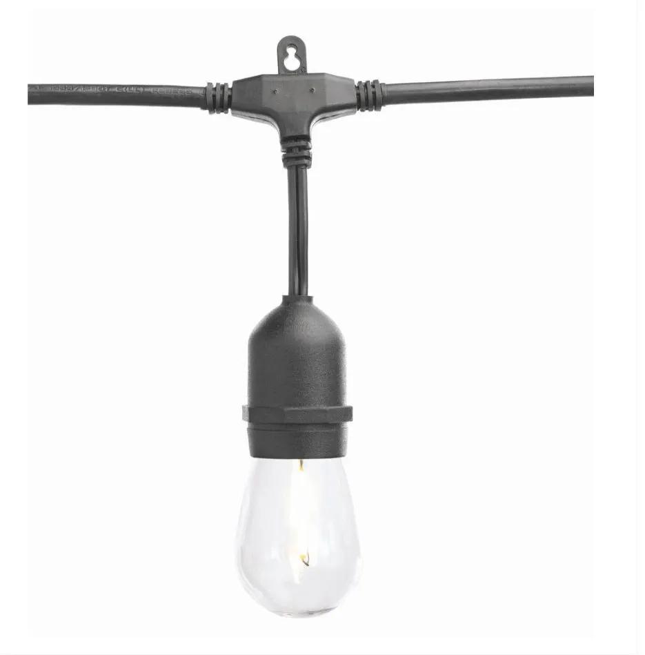 SmartYard 24 Ft. Waterproof LED String Light, 12 bulbs Plug-In by Outdoor Solar Outlet
