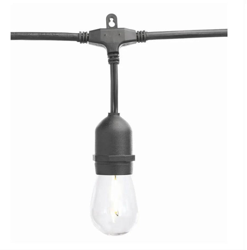 SmartYard 24 Ft. Waterproof LED String Light, 12 bulbs Plug-In by Outdoor Solar Outlet