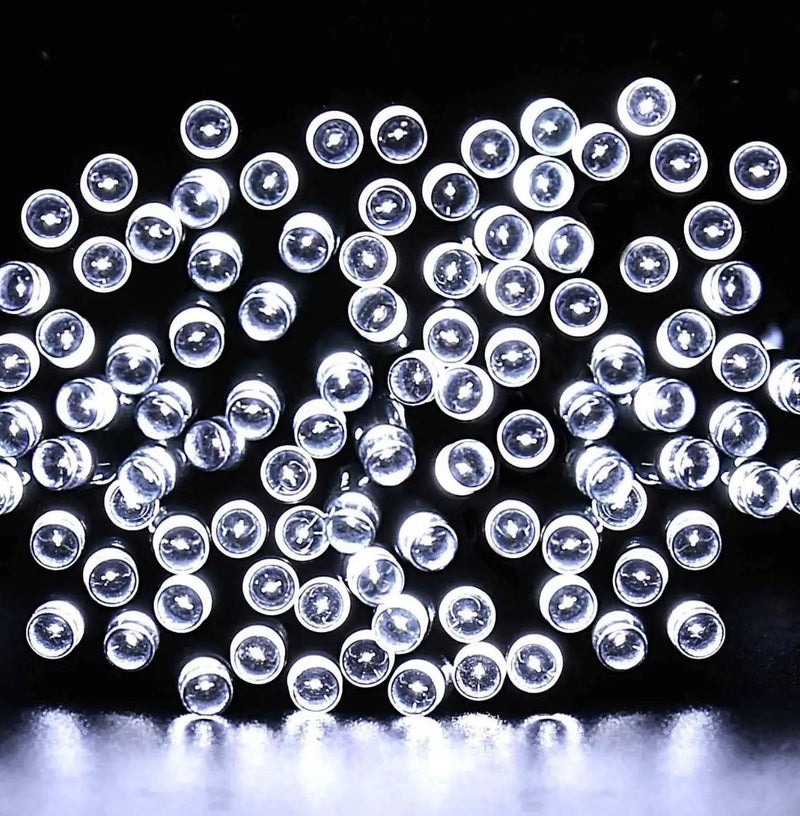 33Ft Solar Led string light 100LED Light-Green Wire by Outdoor Solar Outlet
