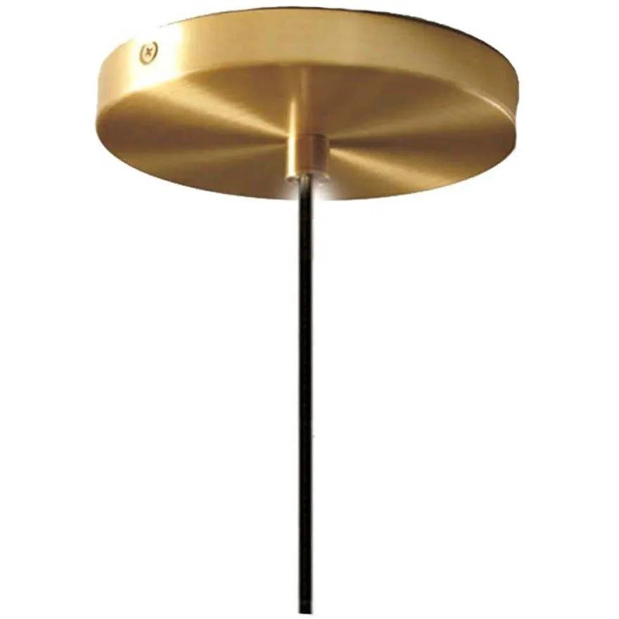 Brikey Spherical Clear Glass Ball Pendant Light Gold Head Glass by Selzalot