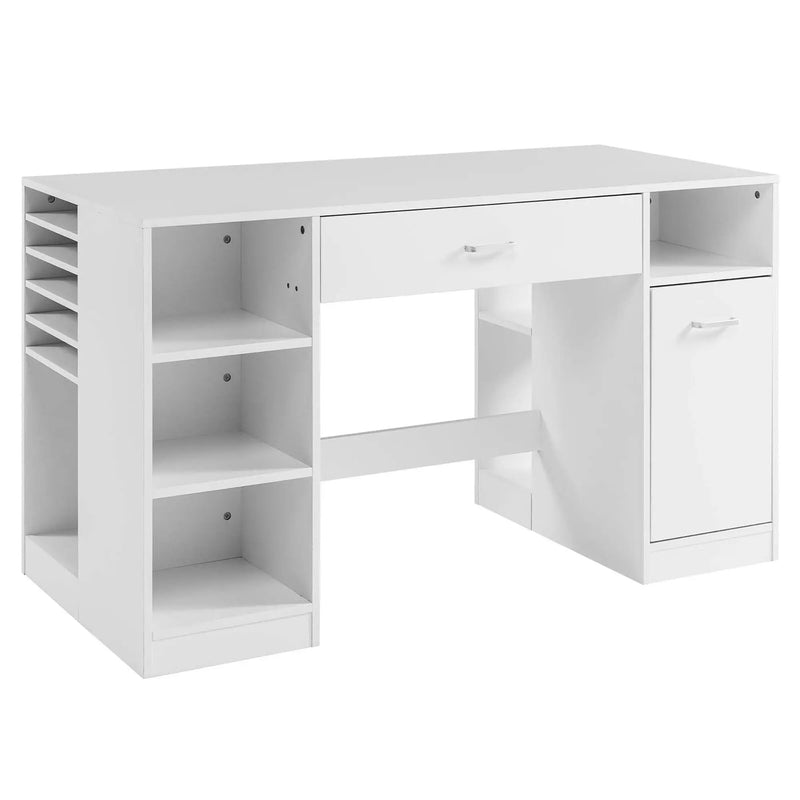 Sewing Craft Table Home Office Computer Desk with Storage Shelves and Drawer by DirectDeals