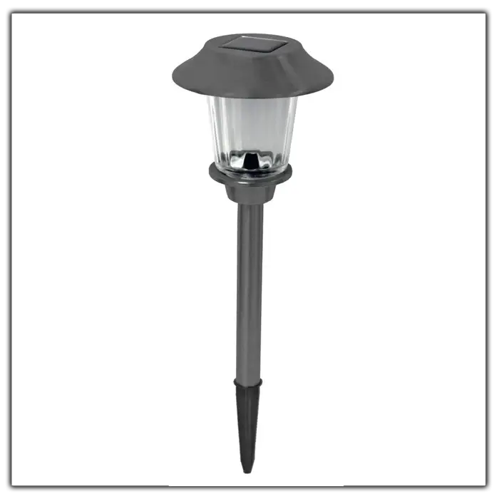 8 Pack Solar Pathway LED Lights Outdoor Color Changing -Stainless Steel by Outdoor Solar Outlet