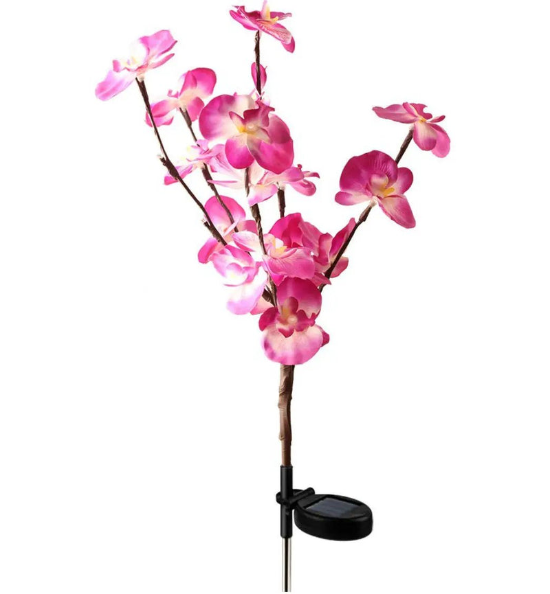 2 Pack Solar Orchid Flower Lights -40 Flowers by Outdoor Solar Outlet