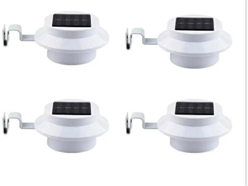 Living Accents Black Solar Powered LED Post Cap Fence Light 4 Pack by Outdoor Solar Outlet