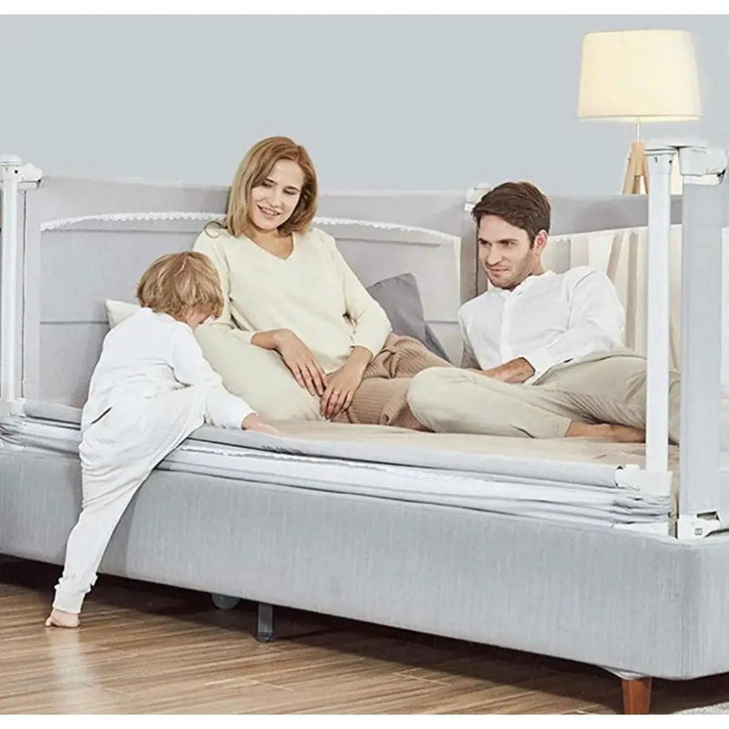 M MAYbabe Bed Rails for Babies and Toddlers, Extra Long and Tall Infants Bed Rail Guard Long Side of Kings or Queens(Grey-60 inches) by Selzalot