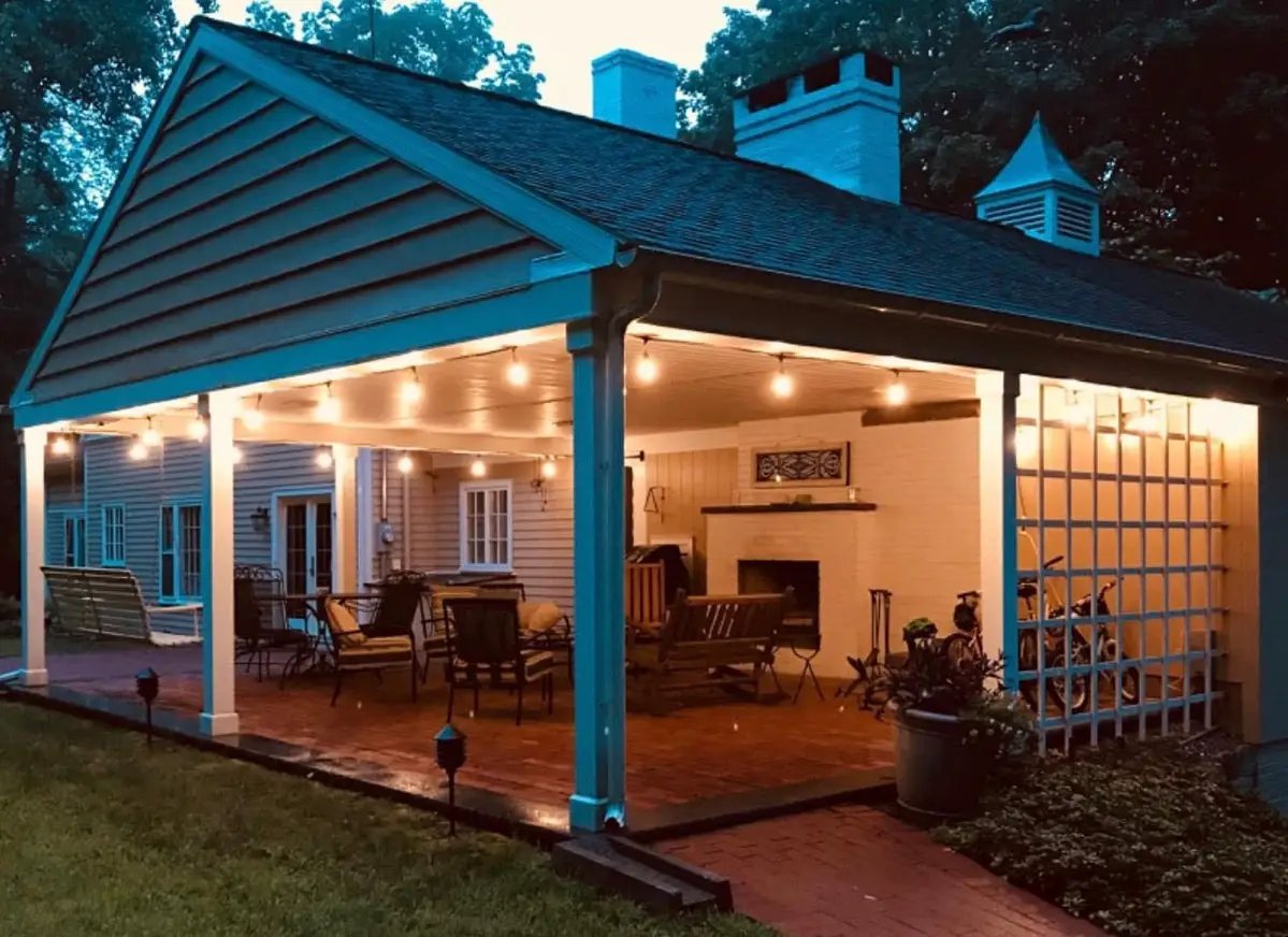 24Ft Plug-In LED Outdoor String Lights Waterproof- Hanging, Dimmable 2W Vintage Edison Bulbs by Outdoor Solar Outlet