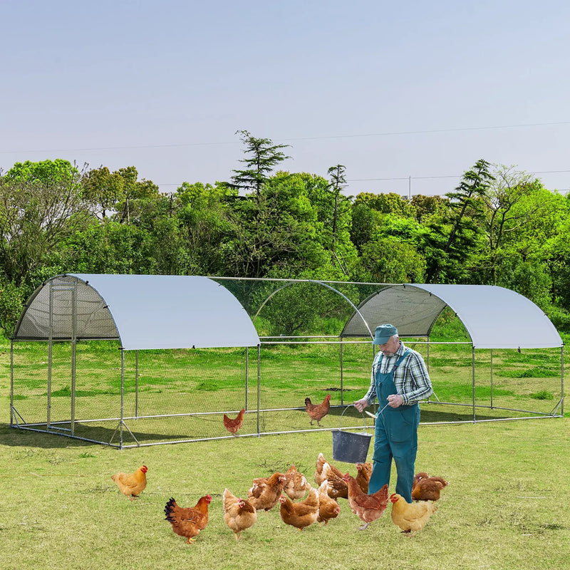 Large Metal Chicken Coop with Cover by DirectDeals