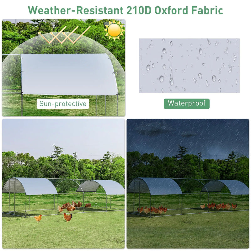 Large Metal Chicken Coop with Cover by DirectDeals