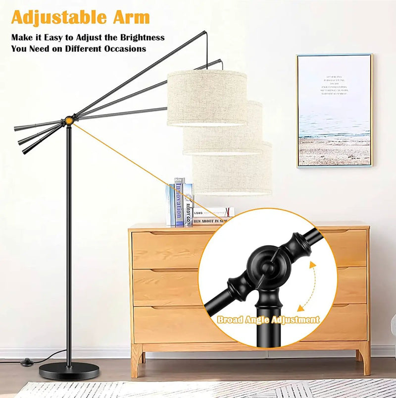 TubUSA- Arc Floor Lamp Hang - Large - with LED Bulb by Outdoor Solar Outlet