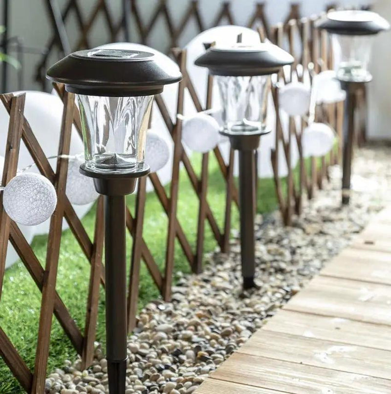 SmartYard Solar LED Large Outdoor Pathway Lights - 8 Pack- Oil Rubbed Bronze by Outdoor Solar Outlet