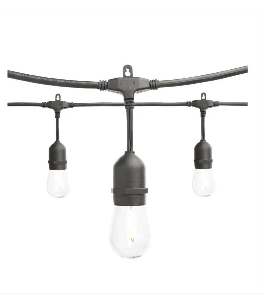 SmartYard 24 Ft. Waterproof LED String Light, 12 bulbs Plug-In by Outdoor Solar Outlet