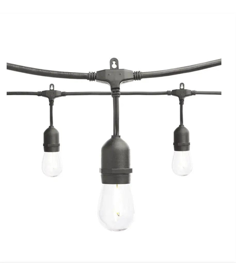 SmartYard 24 Ft. Waterproof LED String Light, 12 bulbs Plug-In by Outdoor Solar Outlet