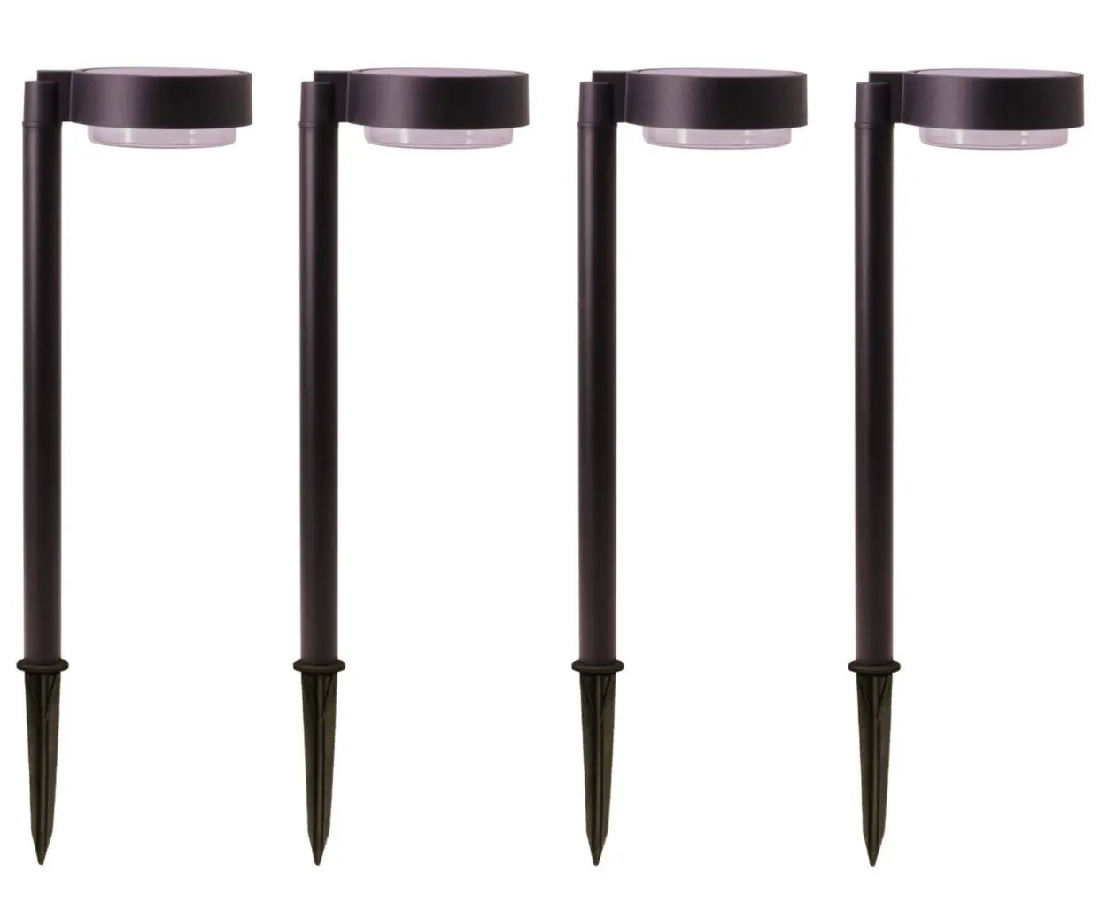 Energizer 20 Lumen Set of 4 Down light Aluminum Solar Pathway Lights by Outdoor Solar Outlet