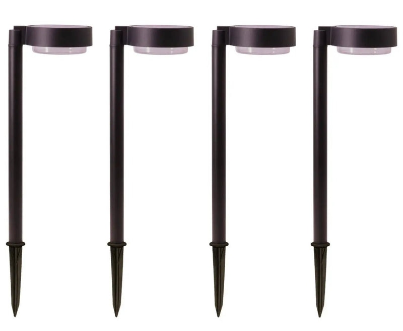 Energizer 20 Lumen Set of 4 Down light Aluminum Solar Pathway Lights by Outdoor Solar Outlet