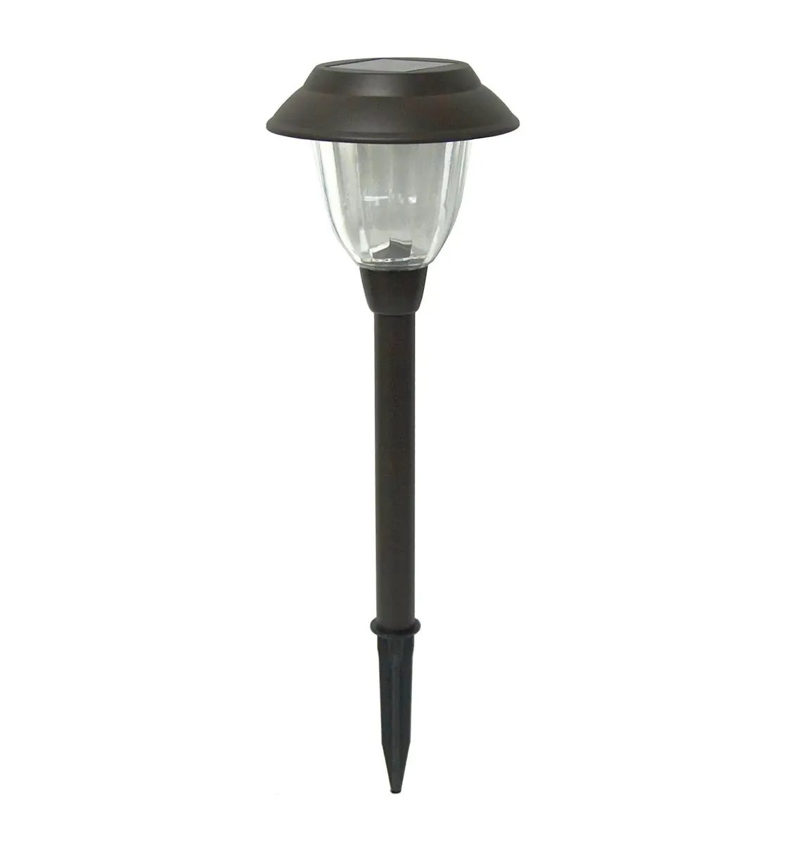 High-End Solar LED Pathway Lights Glass And Stainless Steel (10-Pack) by Outdoor Solar Outlet