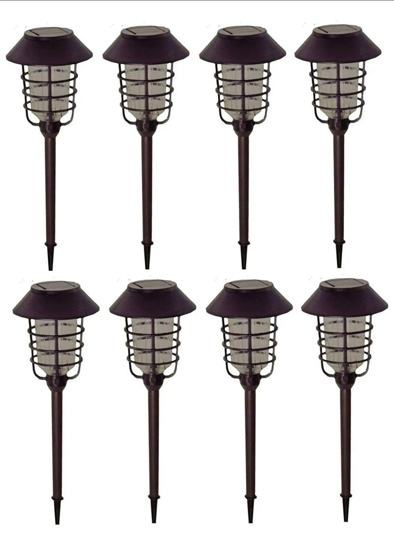 Smartyard Solar LED Large Pathway Lights Oil Rubbed Bronze 8-Pk by Outdoor Solar Outlet