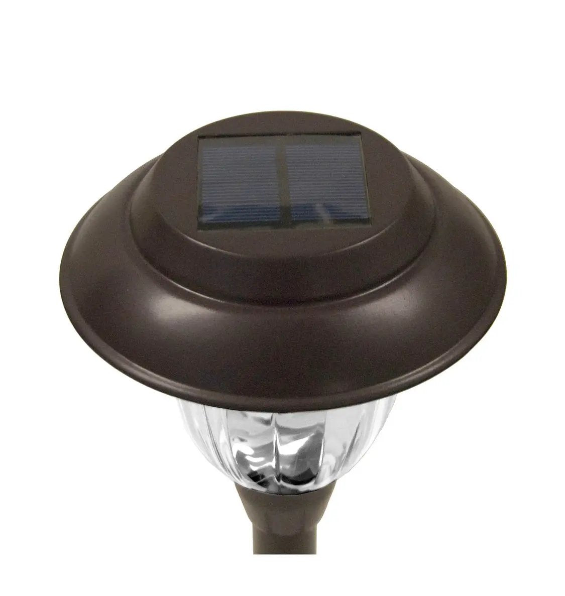 High-End Solar LED Pathway Lights Glass And Stainless Steel (10-Pack) by Outdoor Solar Outlet