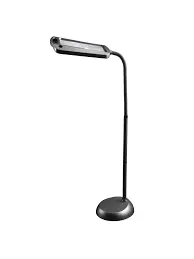 LightView Pro 8X10 - Full Page Magnifying Floor Lamp - Hands Free Magnifier with Bright LED Light for Reading - Flexible Gooseneck Holds Position by Outdoor Solar Outlet
