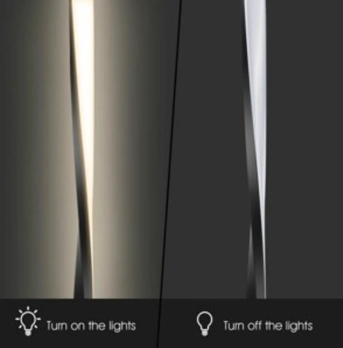 Modern LED Floor Lamp for Living Room Bright Lighting - 48" Tall Light-Dimmable by Outdoor Solar Outlet