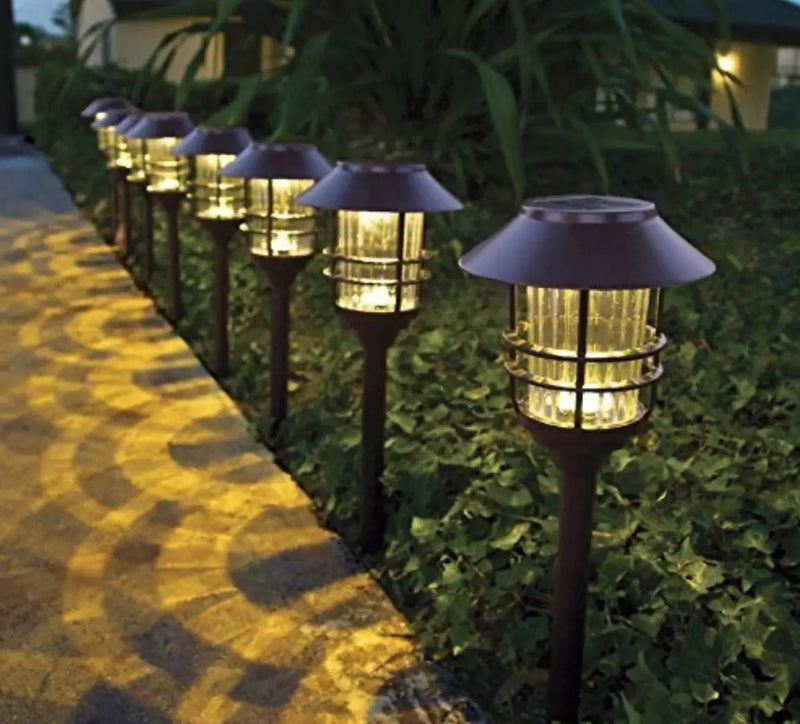 SmartYard Grill Solar LED Pathway Lights - Oil-rubbed Bronze 8 Pack-10 Lumen by Outdoor Solar Outlet