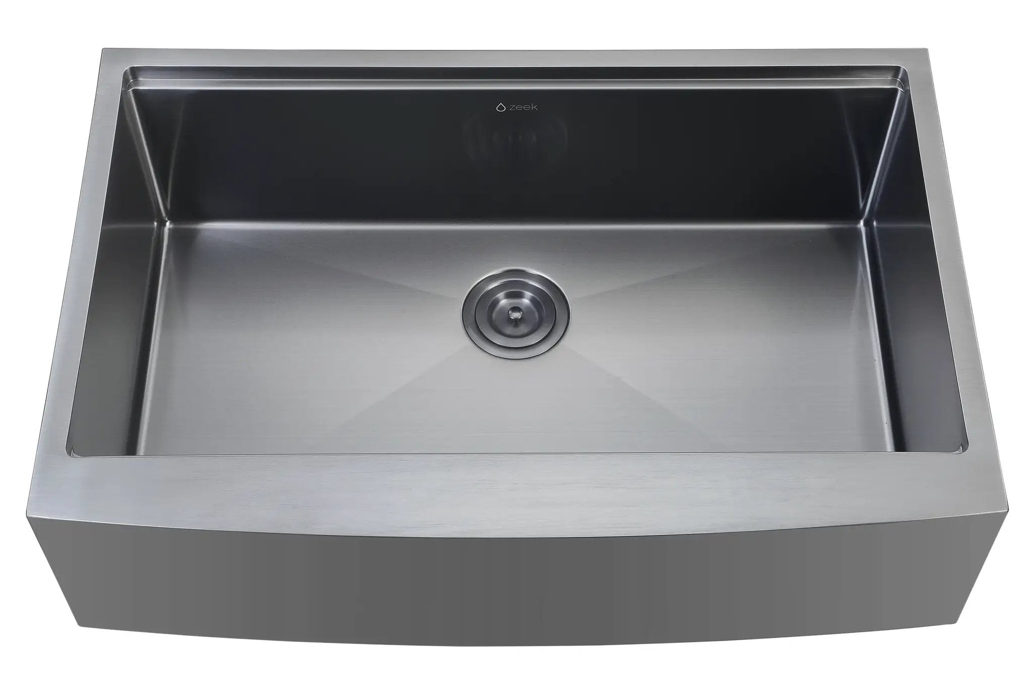 Zeek 33" Farmhouse Workstation Single Bowl Gunmetal Matte Black Kitchen Sink With Accessories PVD Nano Tech Coating ENZO ZA-B332 by ZEEK