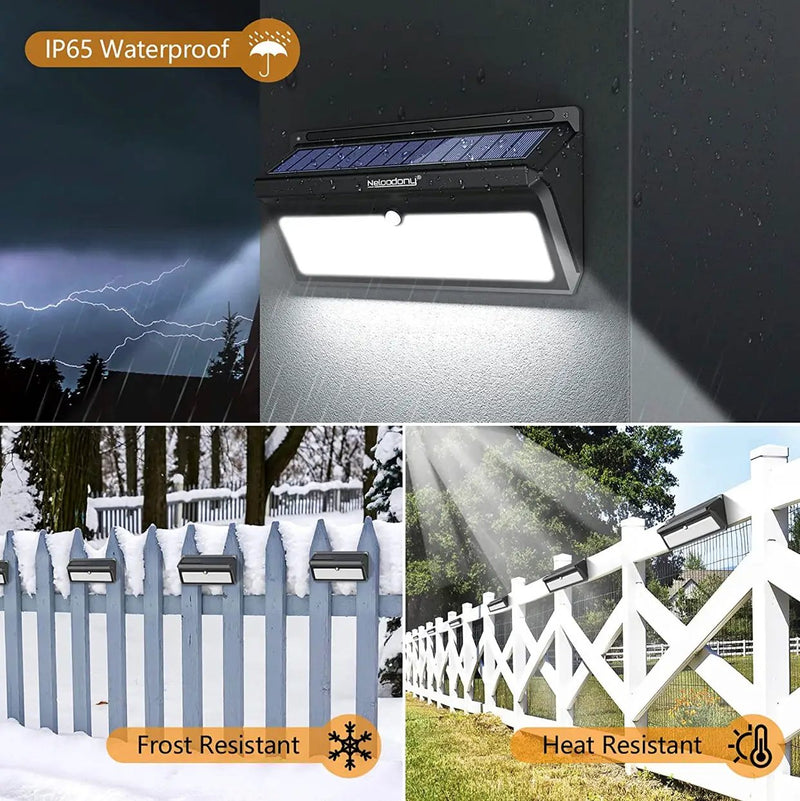 Solar Outdoor Lights 100 LED Motion Sensor Solar Security Lights 4-Pack by Outdoor Solar Outlet