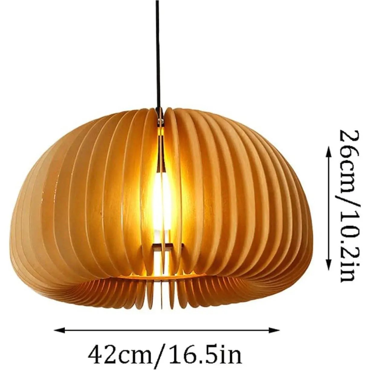 Indoor Chandelier Creative Wooden Ceiling Pendant Lamp by Selzalot