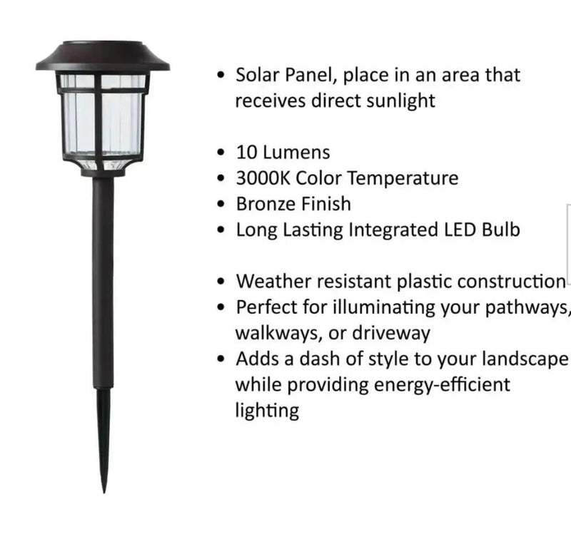SmartYard High End Solar Bronze LED Path Light 10 Lumens (6-Pack) by Outdoor Solar Outlet