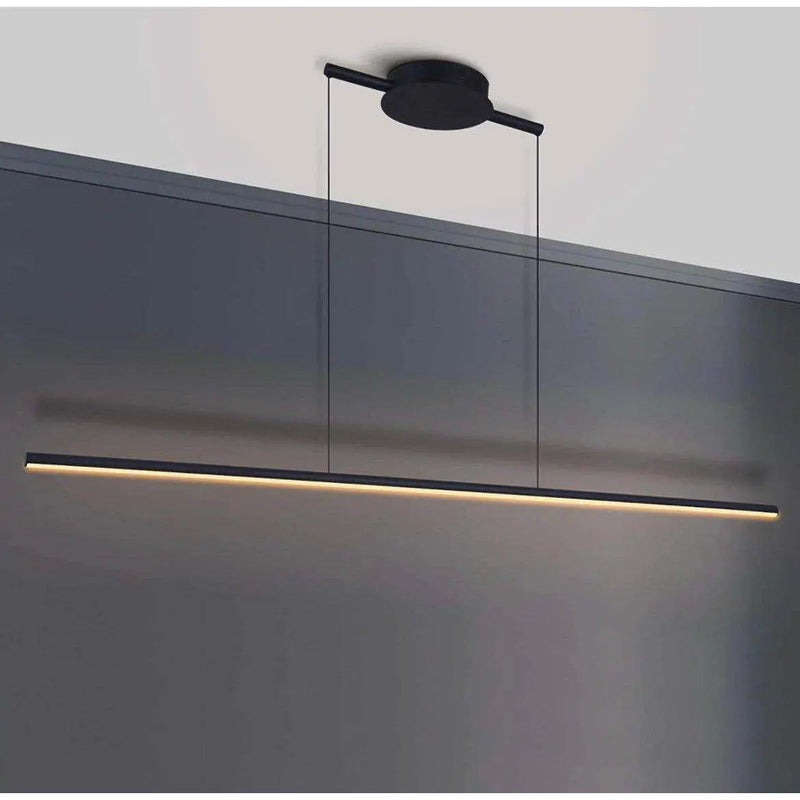 Zicbol Kitchen Island Pendant Lighting 40.94 Inch Linear Light Fixture Chandelier 16W 3000K Warm Light Dimmable LED Hanging Light Fixture for Dining Room, Kitchen, Breakfast Bar, Living Room Black by Selzalot
