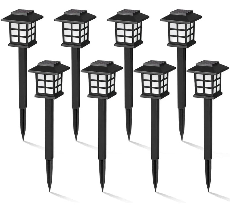 12 Pack Solar Pathway Lights Outdoor, Waterproof Outdoor Solar Lights-Asian Style by Outdoor Solar Outlet