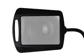 LightView Pro 8X10 - Full Page Magnifying Floor Lamp - Hands Free Magnifier with Bright LED Light for Reading - Flexible Gooseneck Holds Position by Outdoor Solar Outlet