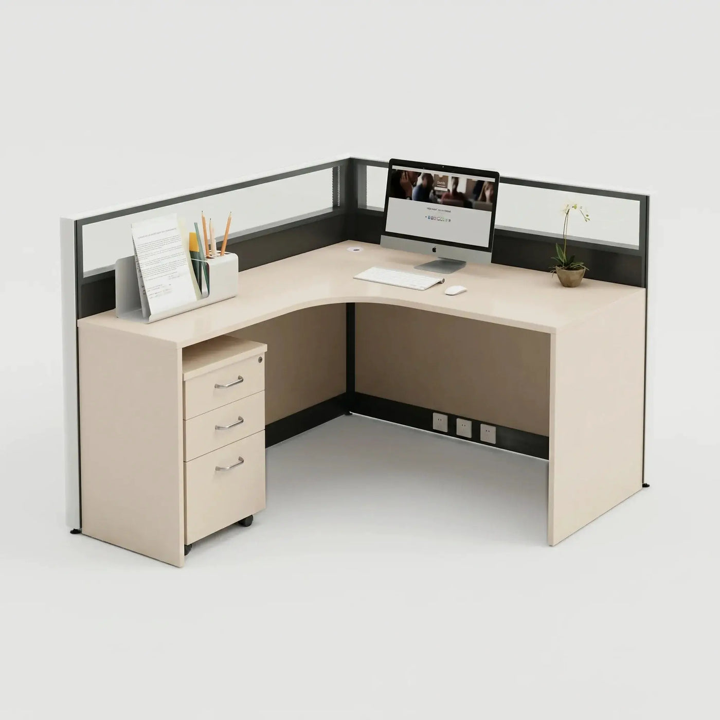 Valtra · L-Shaped Cubicle Workstation by Arc Grove