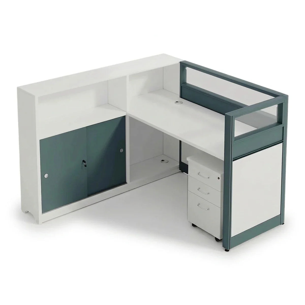 Trevio · L-Shaped Cubicle Workstation