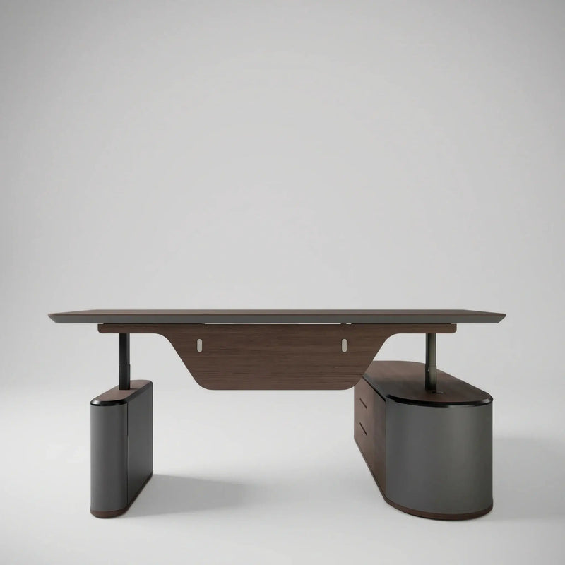 Sawyer · L-Shaped Executive Standing Desk, Adjustable Height by Arc Grove