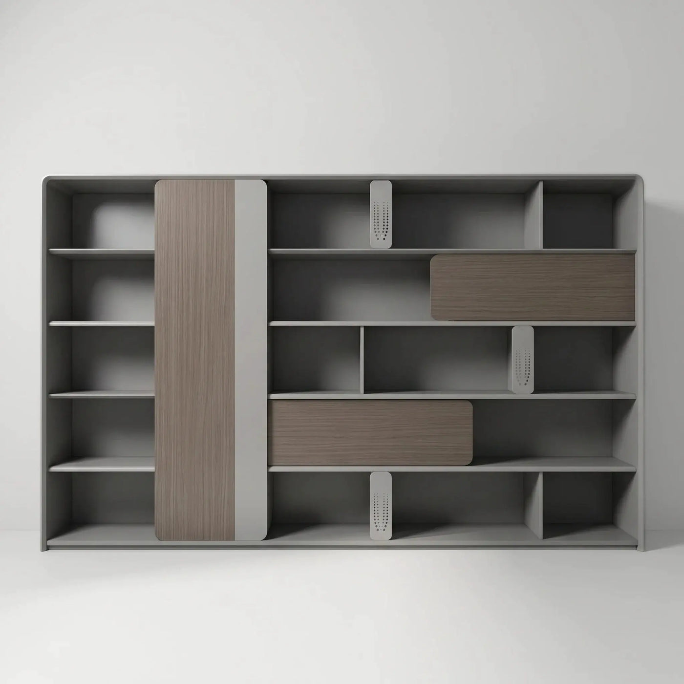 Keswick · Office Shelves w/ Lighting & Storage by Arc Grove