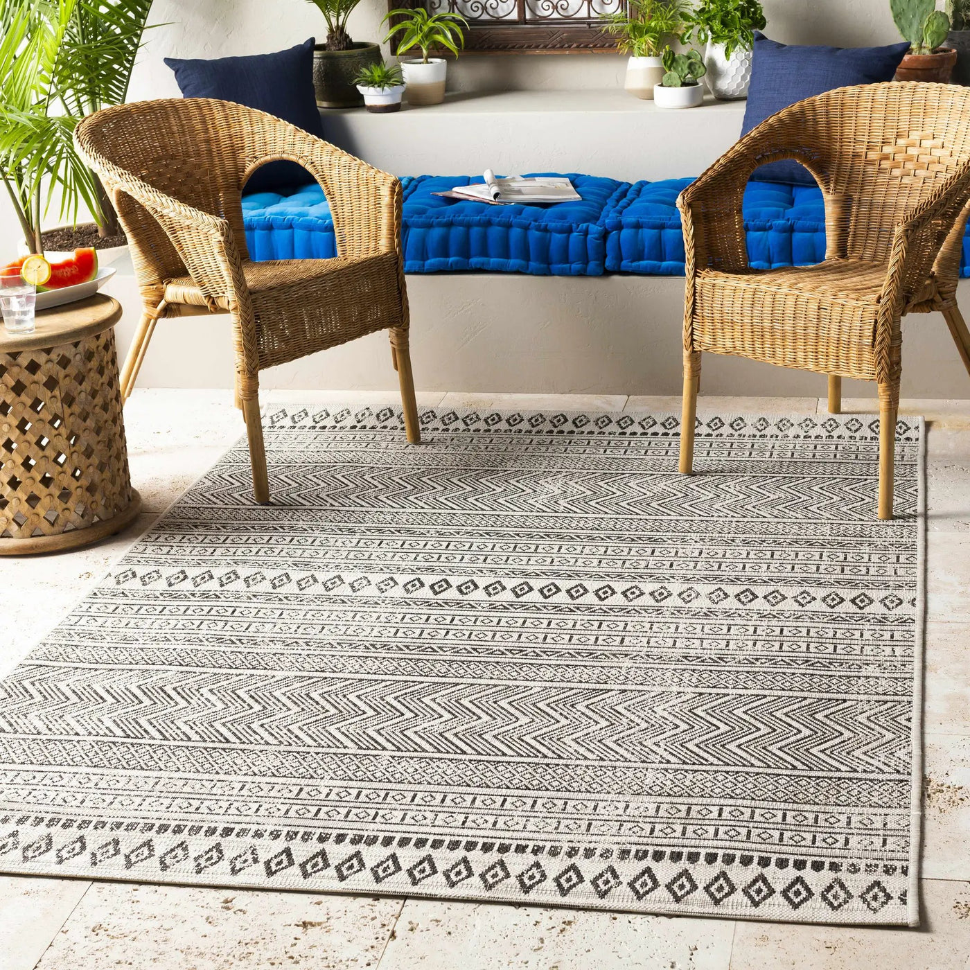Imboden Black&White Outdoor Rug by Boutique Rugs