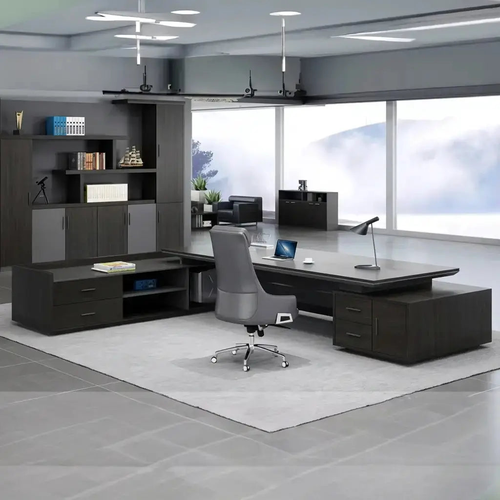 Atlas · Grand L-Shaped Executive Desk by Arc Grove