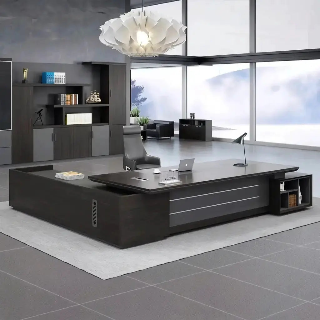 Atlas · Grand L-Shaped Executive Desk by Arc Grove