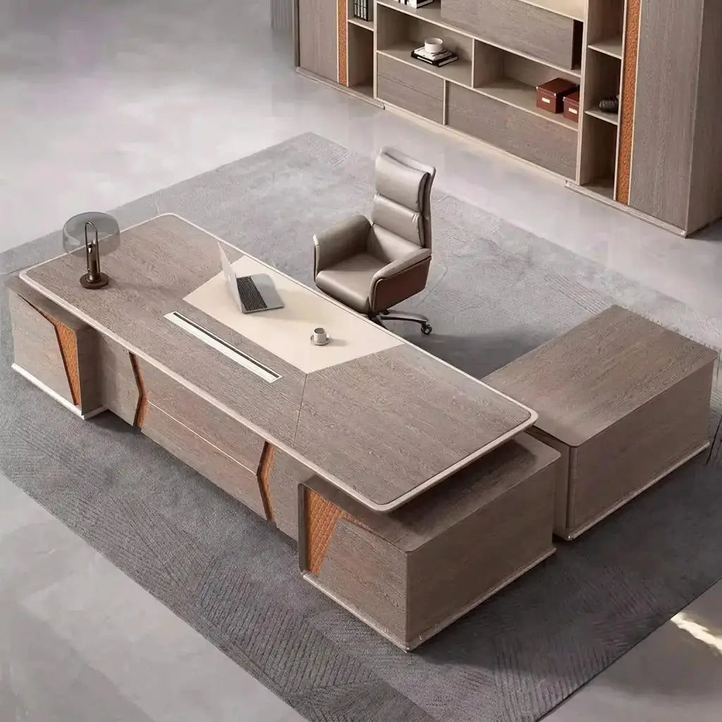 York · Grand Executive Desk w/ Mobile Storage by Arc Grove