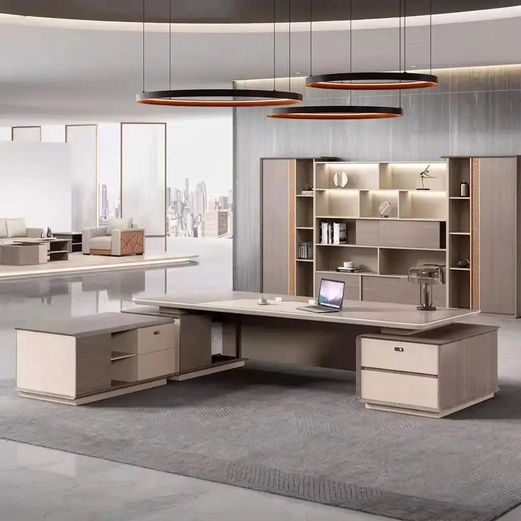 York · Grand Executive Desk w/ Mobile Storage by Arc Grove