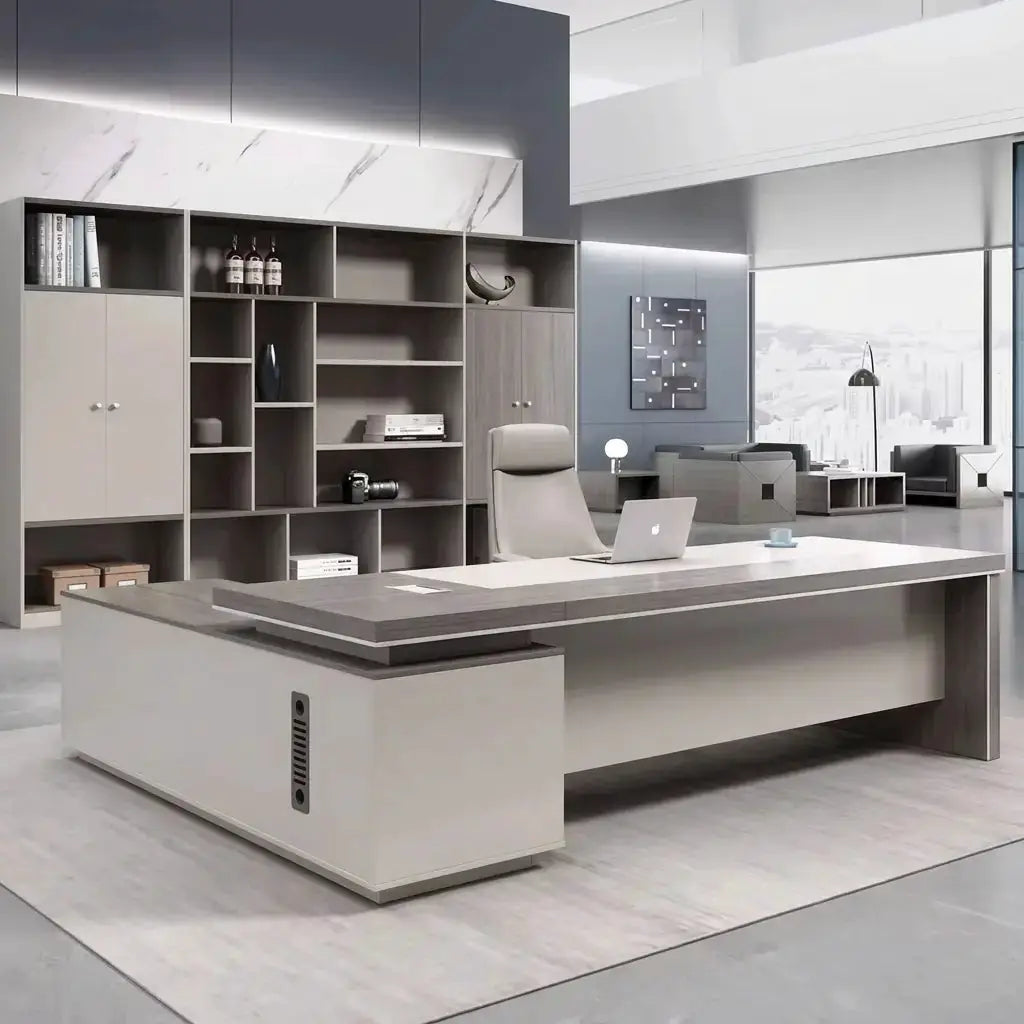 Purdue · Modern L-Shaped Executive Desk by Arc Grove