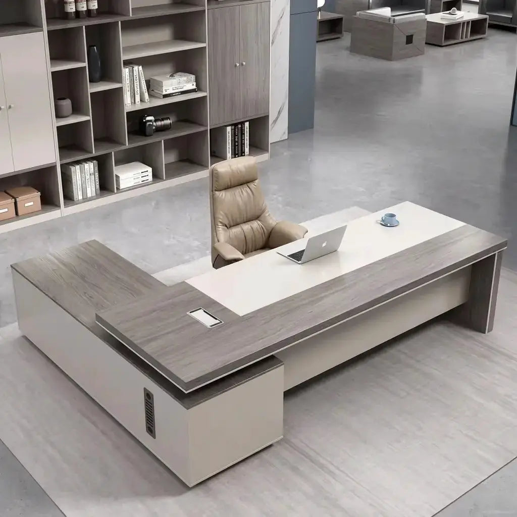 Purdue · Modern L-Shaped Executive Desk by Arc Grove