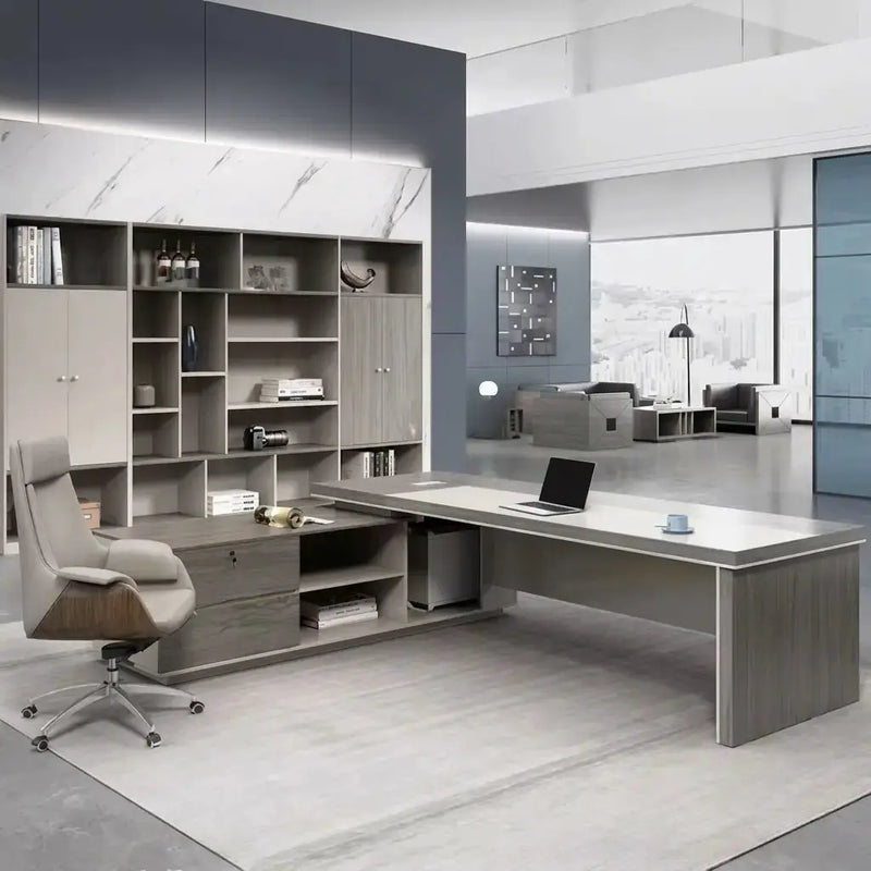 Purdue · Modern L-Shaped Executive Desk by Arc Grove