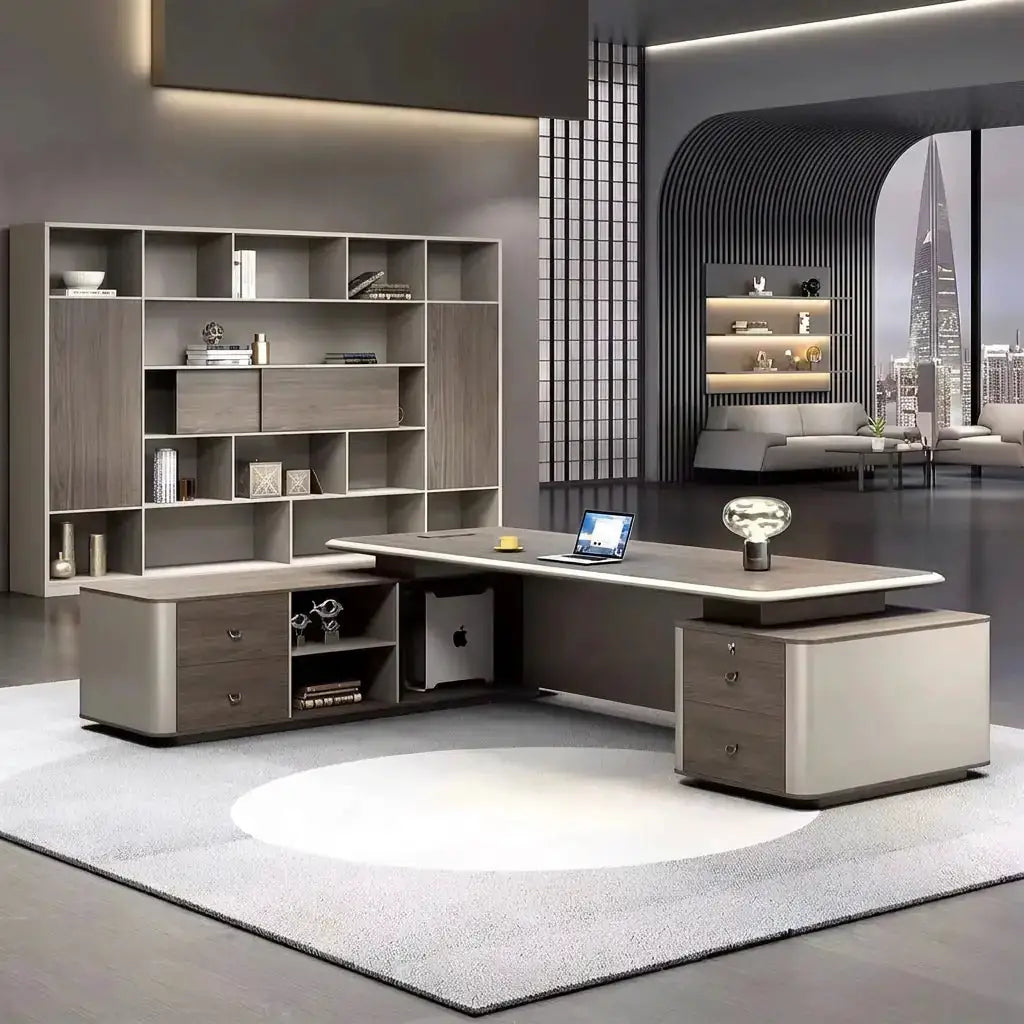 Ainley · Modern L-Shaped Executive Desk by Arc Grove