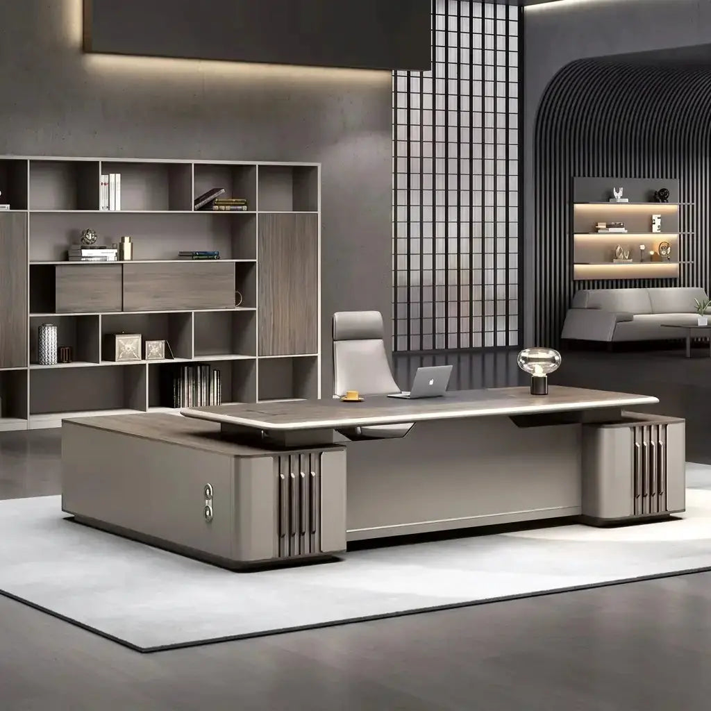 Ainley · Modern L-Shaped Executive Desk by Arc Grove