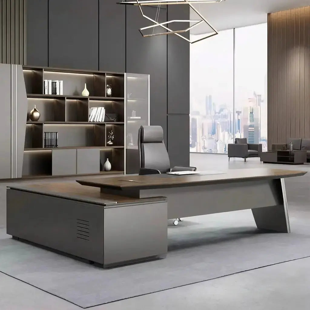 Finley · Modern L-Shaped Executive Desk by Arc Grove