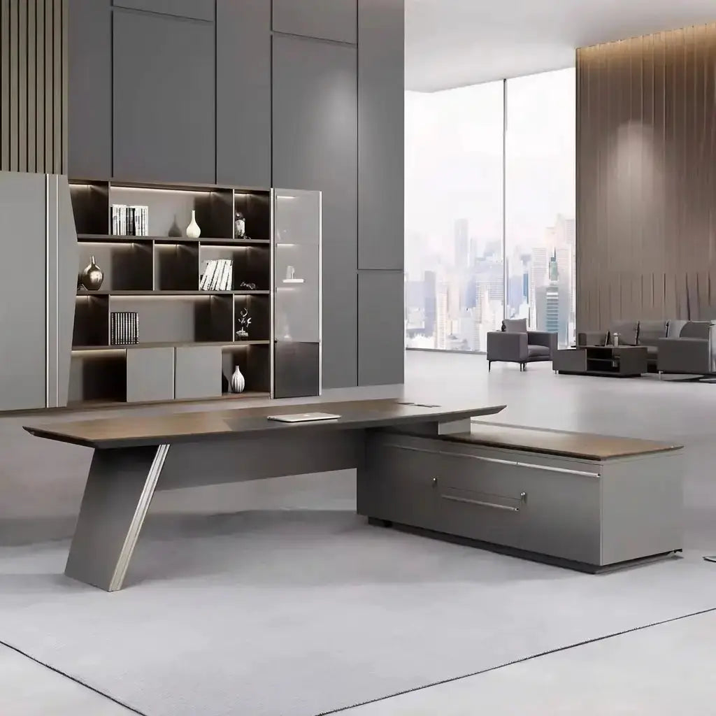 Finley · Modern L-Shaped Executive Desk by Arc Grove