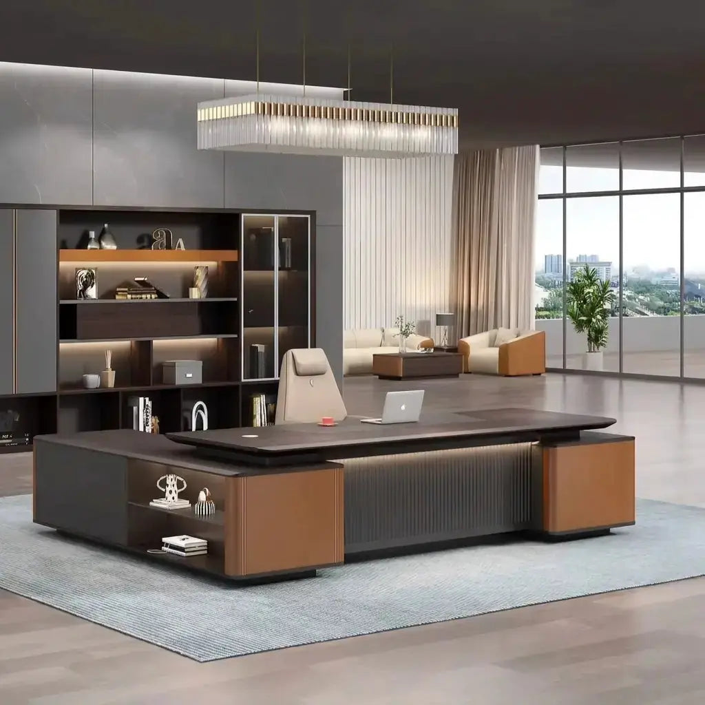 Wilcroft · Modern L-Shaped Executive Desk by Arc Grove